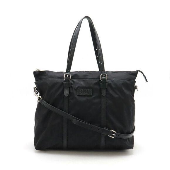Gucci Nylon Leather GG Tote Bag - Picture 1 of 9